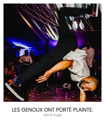 Polaroid d'un défi photo : le pas de danse le plus improbable