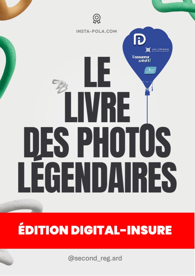 Couverture du livre d’un séminaire d’entreprise : Le livre des photos légendaires, édition Digital-Insure