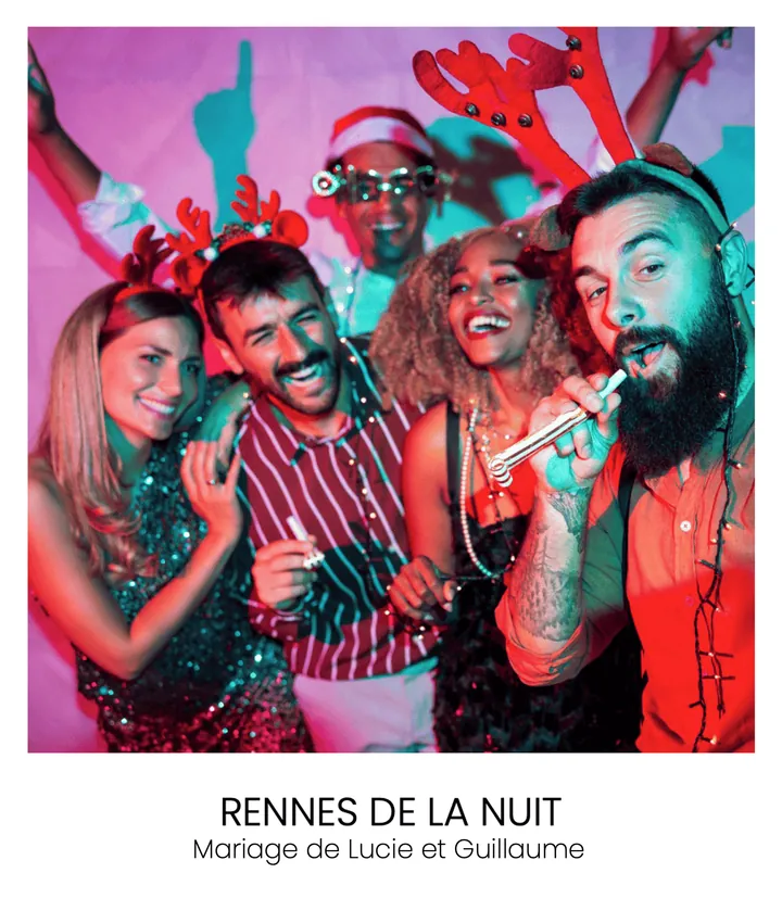 Polaroid légendé « Rennes de la nuit »